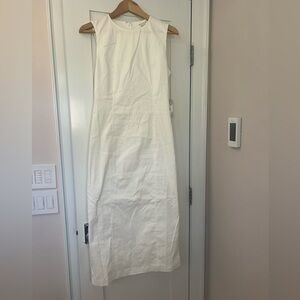Hyacinth House by Tuckernuck white denim stretch Sleeveless Dress